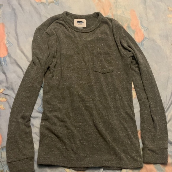 Old navy mens long sleeve shirt in grey - Picture 1 of 2